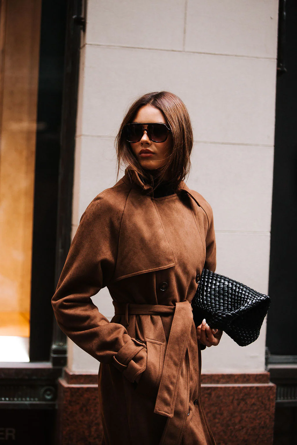 Qualia Trench Coat Chocolate - Image 6