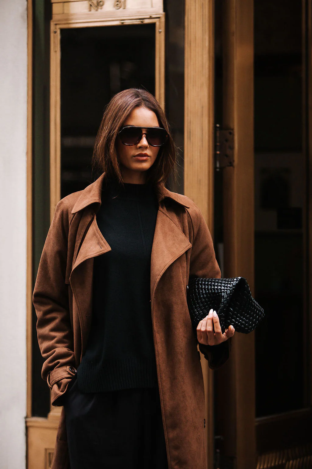 Qualia Trench Coat Chocolate - Image 8