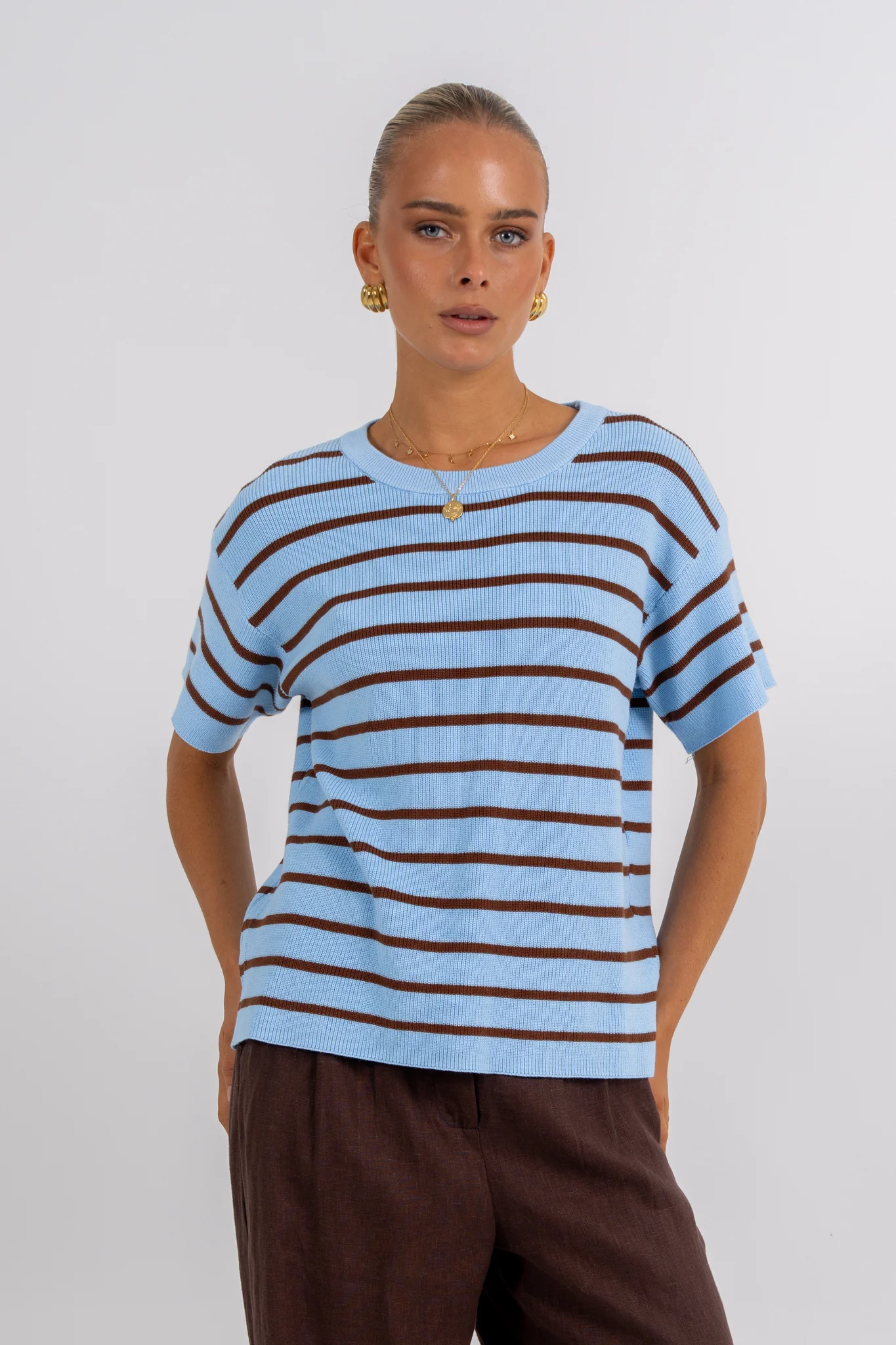 Raine Top Chocolate Stripe - Image 6