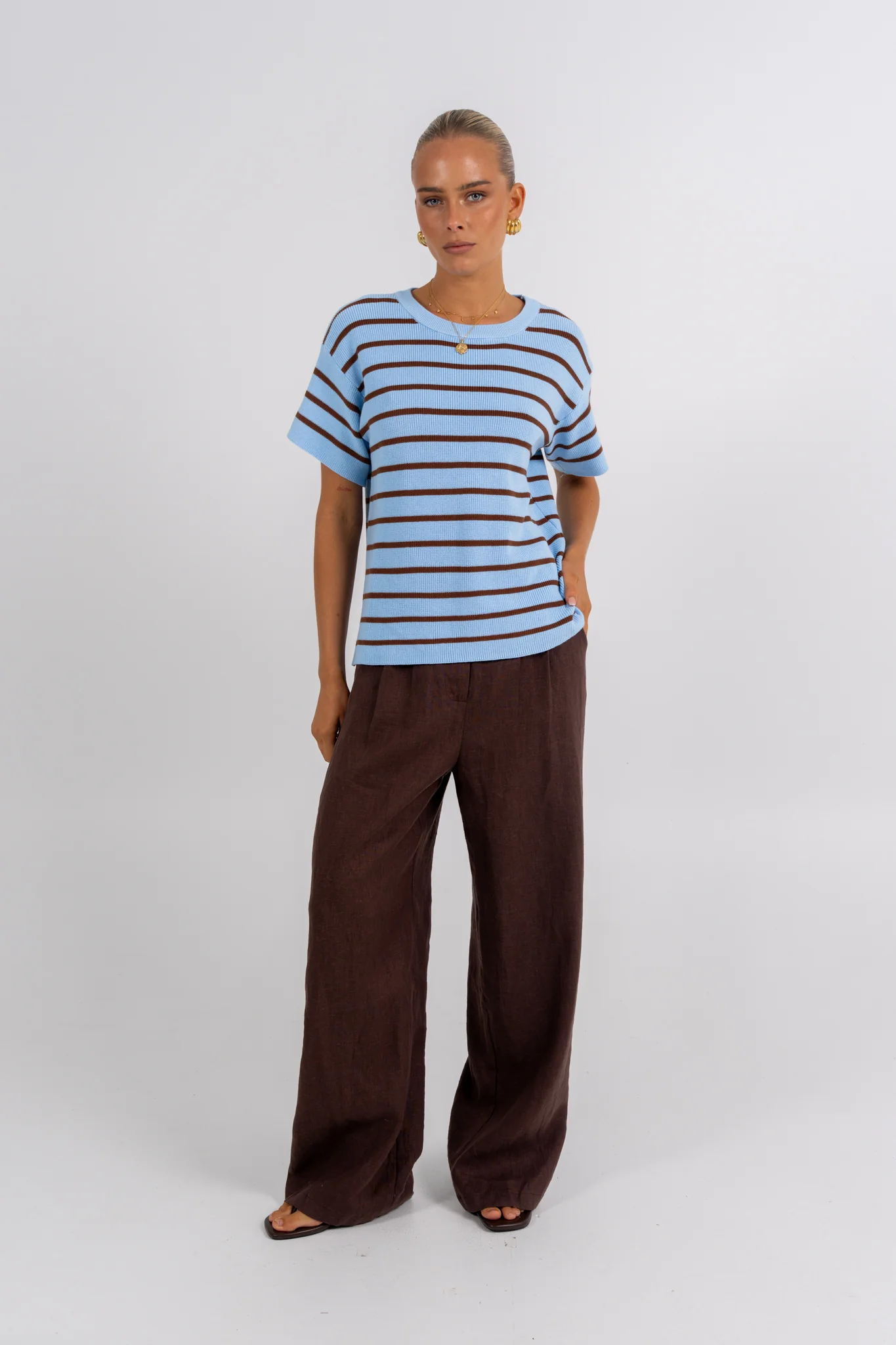 Raine Top Chocolate Stripe - Image 7