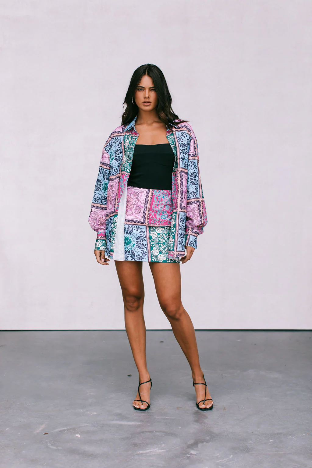 Sylvia Shirt Paisley Tile Print - Image 11