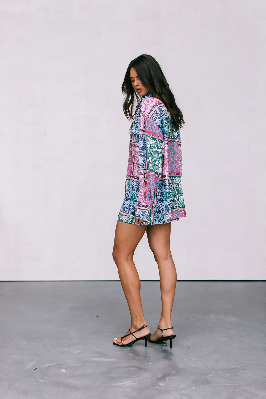 Sylvia Shirt Paisley Tile Print - Image 3