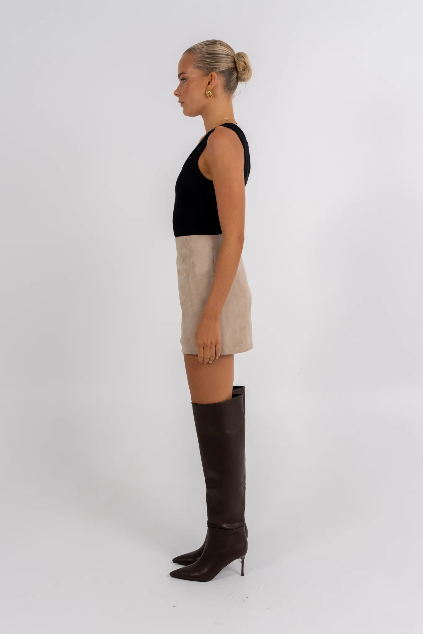 Reya Mini Skirt Stone - Image 11
