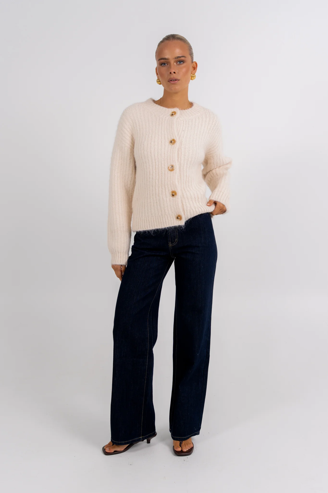 Ruby Cardigan Cream - Image 3