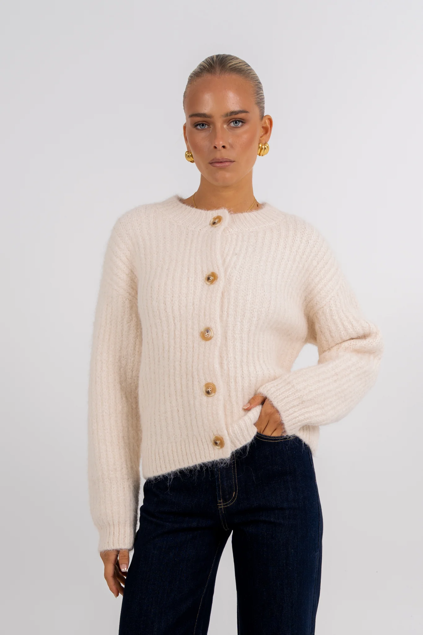 Ruby Cardigan Cream - Image 5