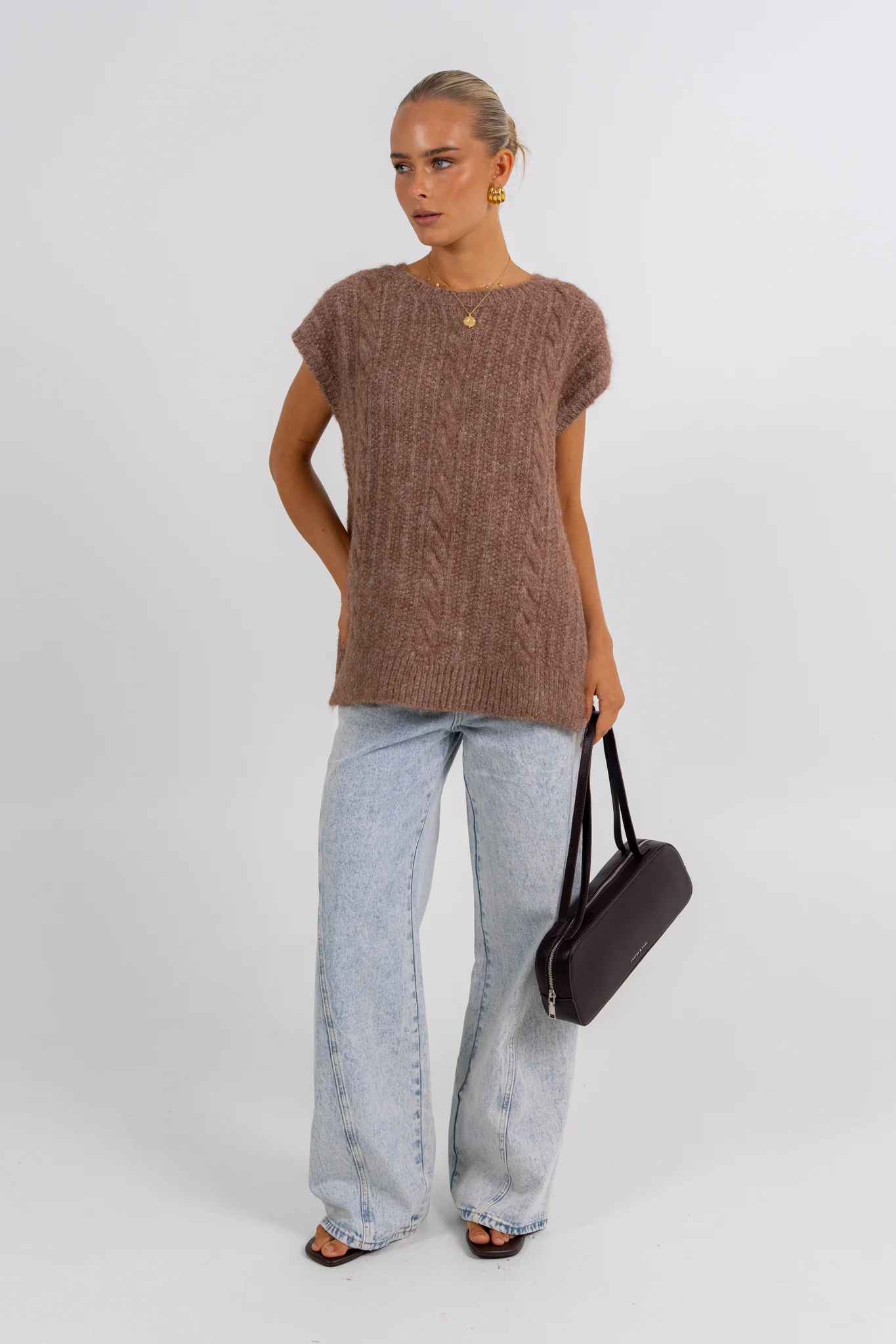 Xandra Knit Mocha - Image 5