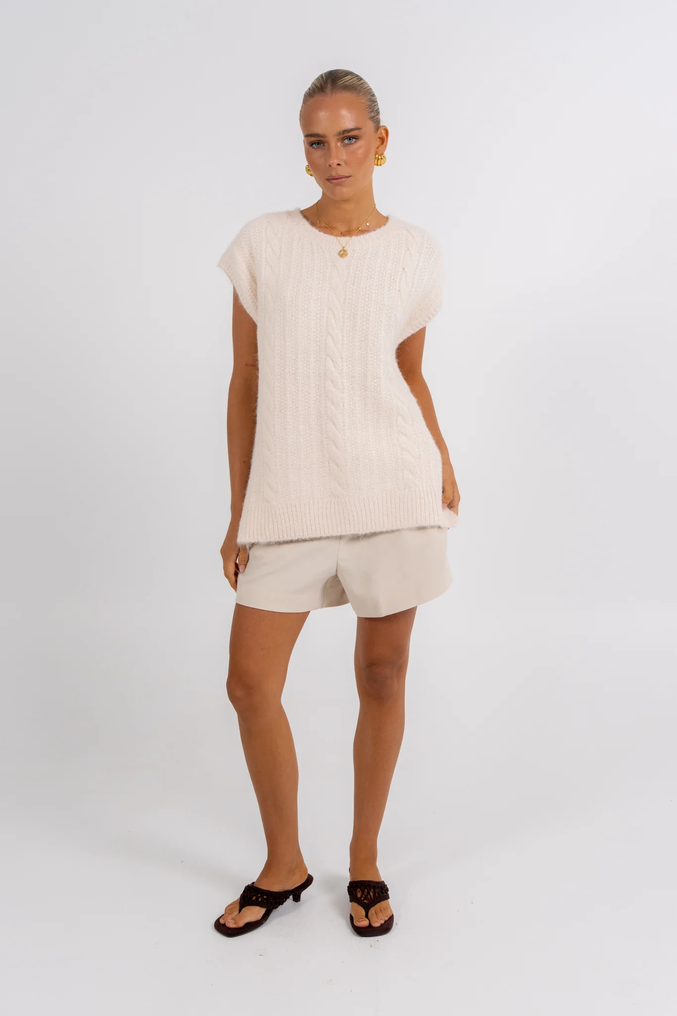 Xandra Knit Cream - Image 6