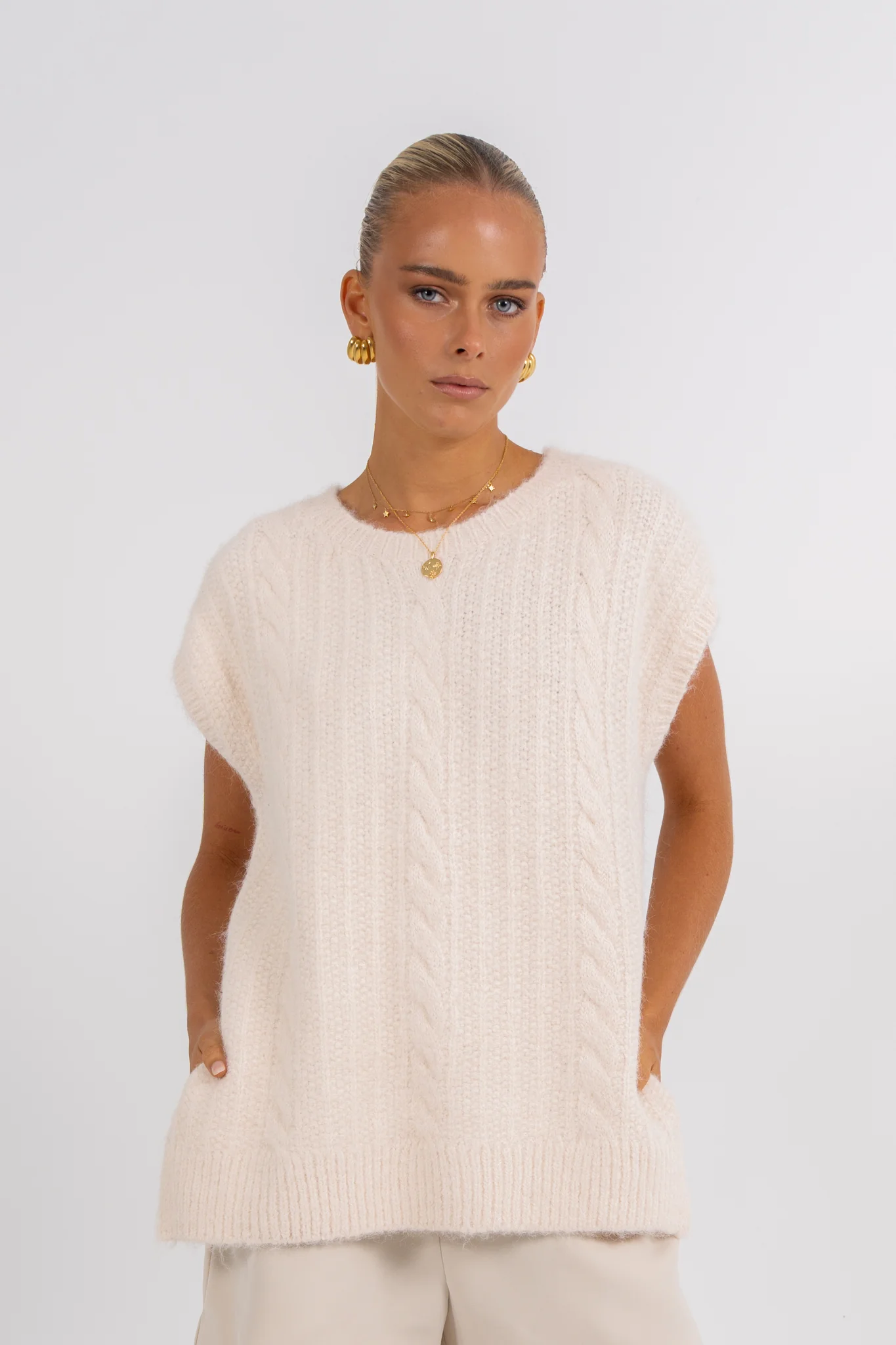 Xandra Knit Cream - Image 7