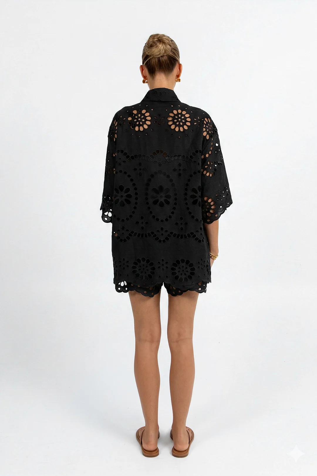 Yueli Short Black Sicily Lace - Image 3