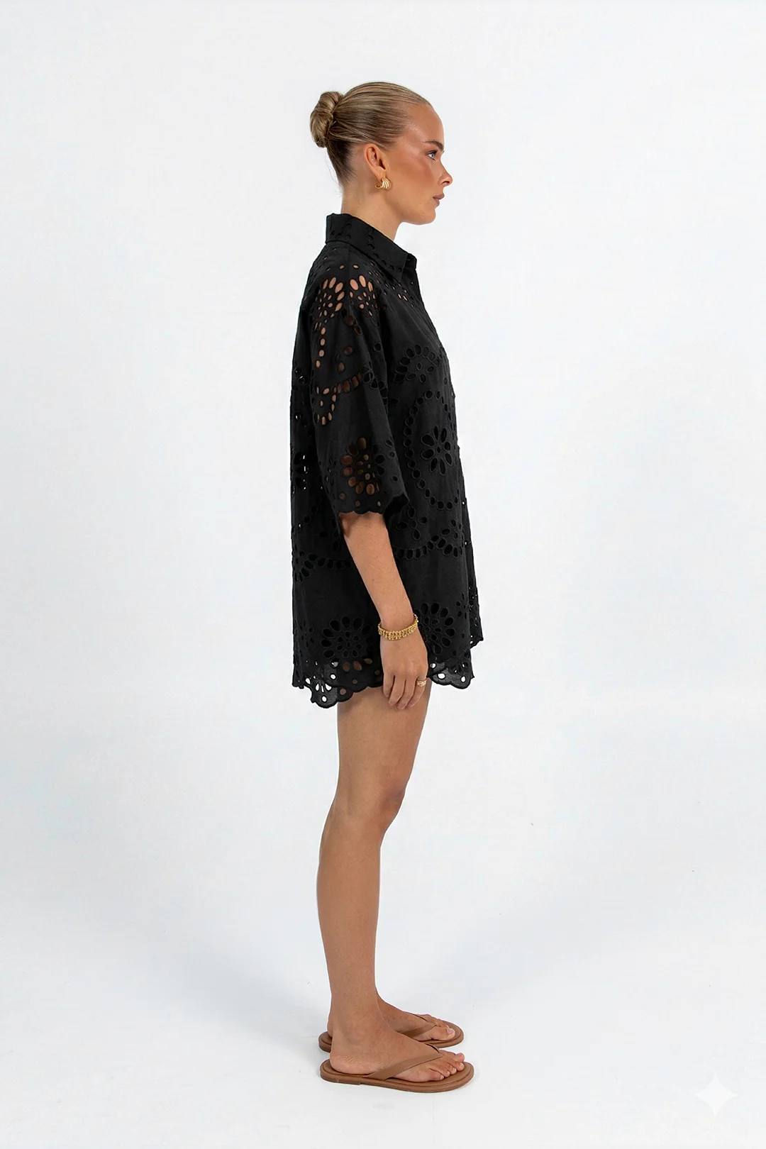 Yueli Short Black Sicily Lace - Image 6