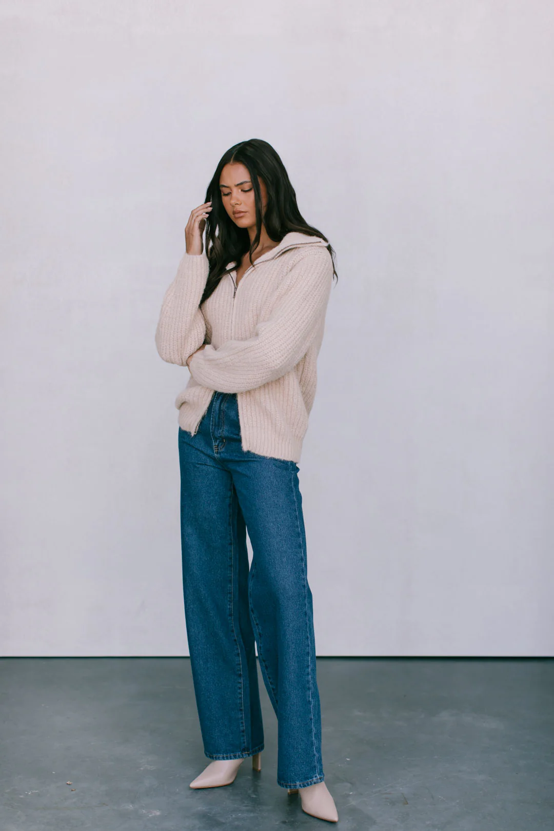 Dahlia Jumper Beige - Image 3