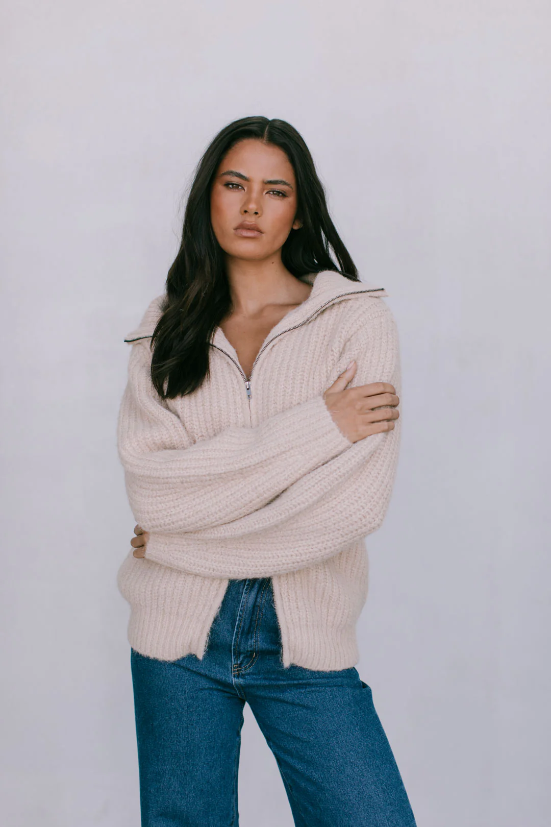Dahlia Jumper Beige - Image 8
