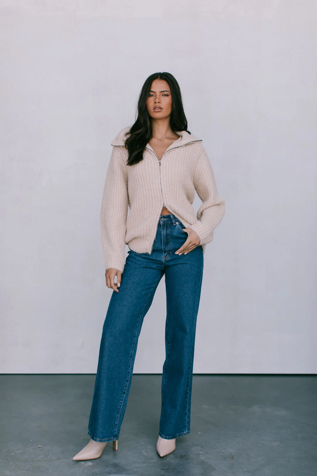 Dahlia Jumper Beige - Image 9