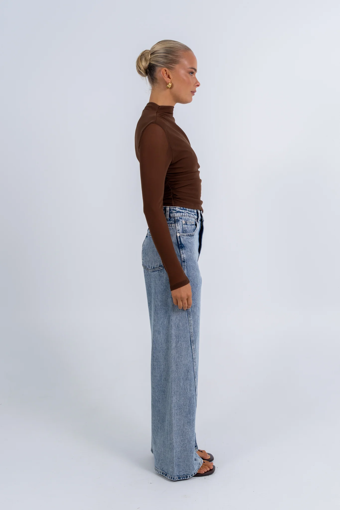 Dakitah Long Sleeve Top Brown - Image 6