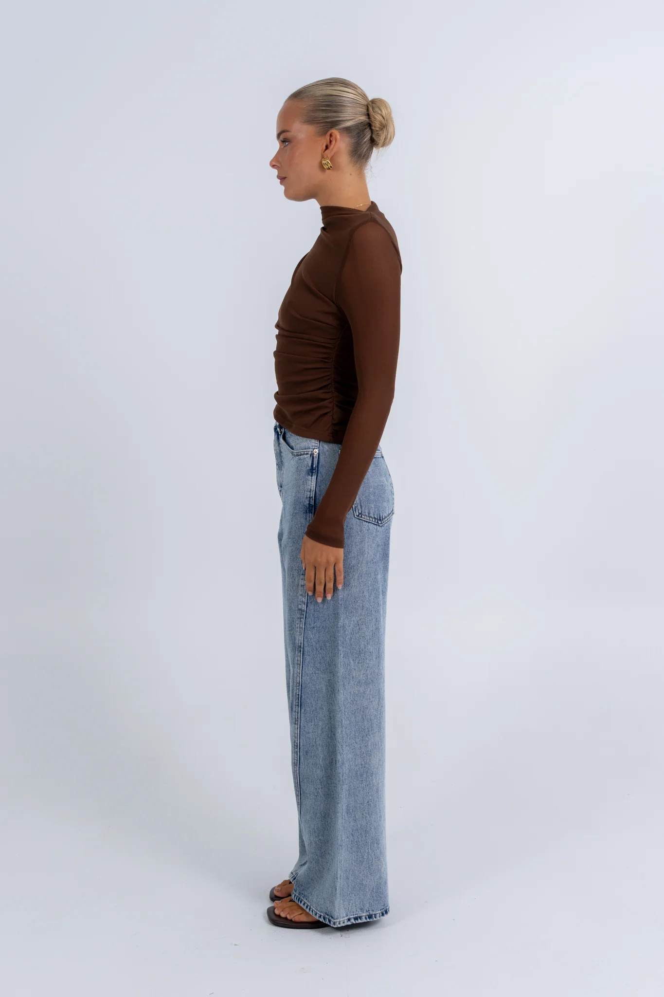 Dakitah Long Sleeve Top Brown - Image 8