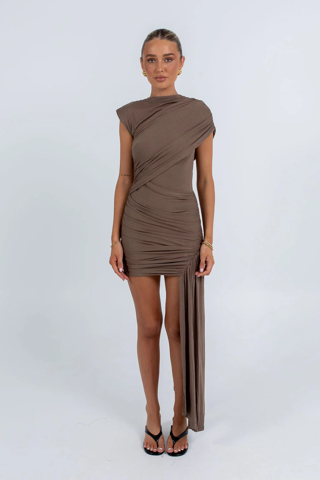 Daleyza Mini Dress Brown