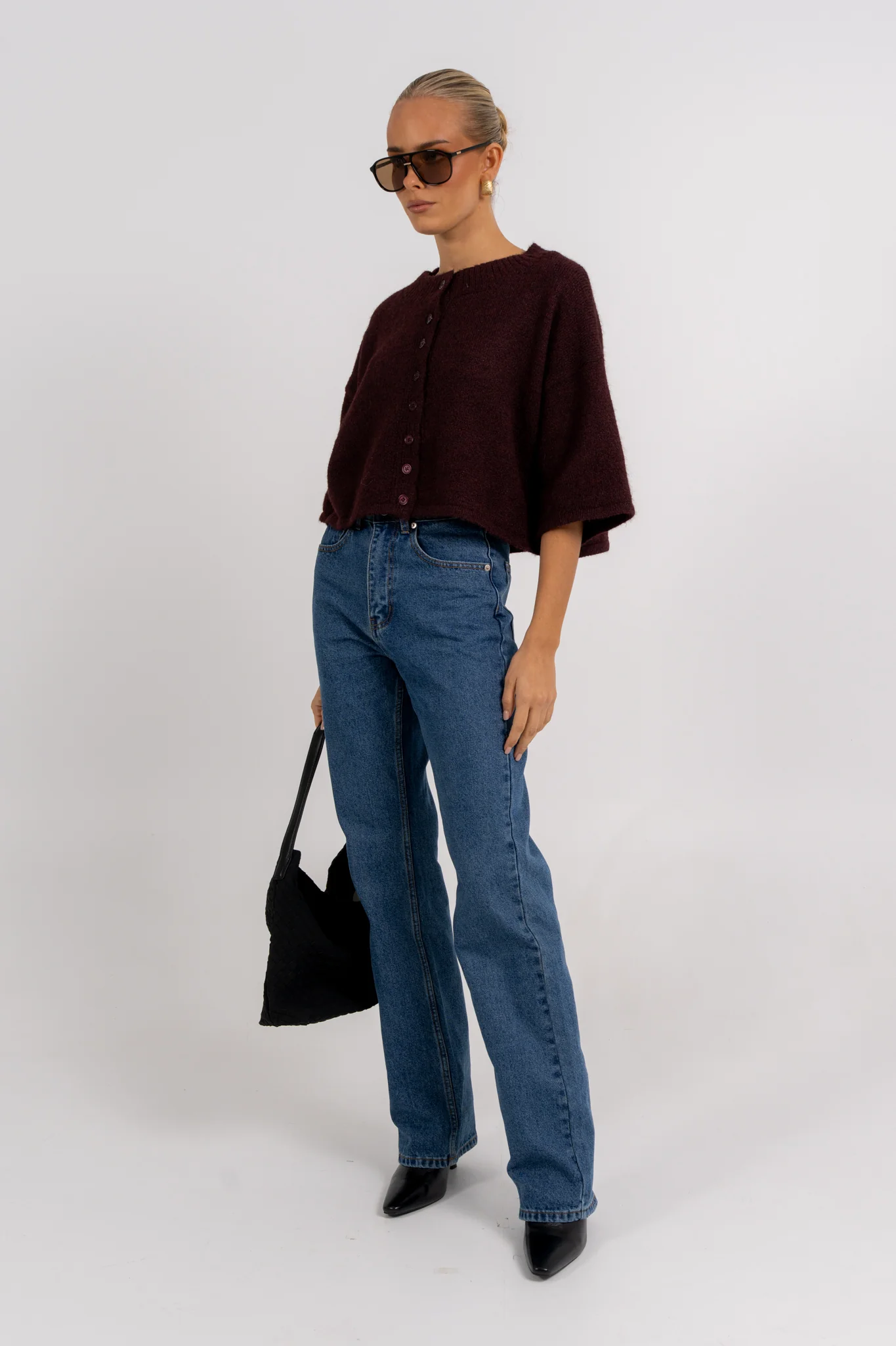 Dallas Cardigan Burgundy - Image 2