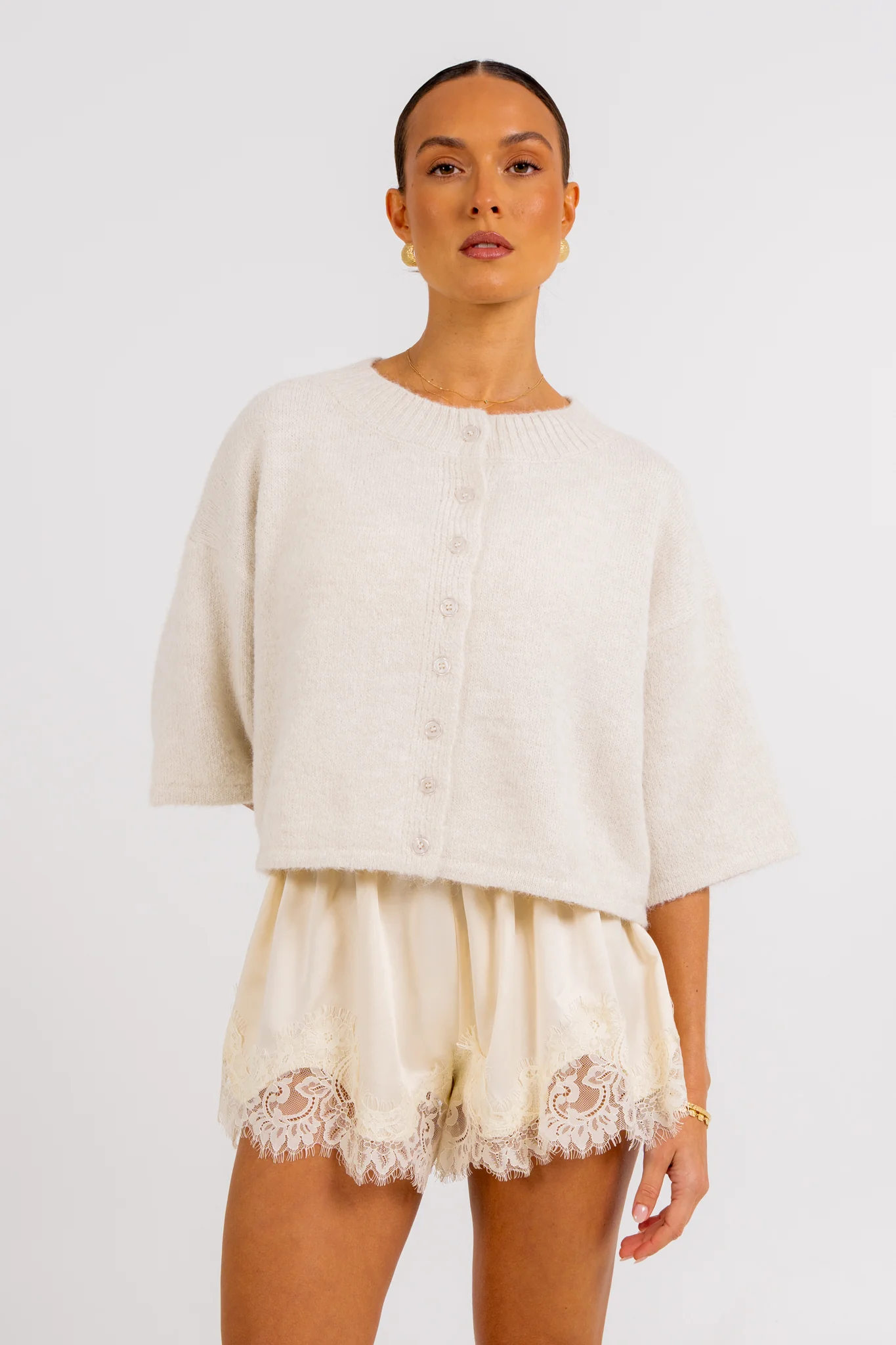 Dallas Cardigan Oatmeal - Image 8
