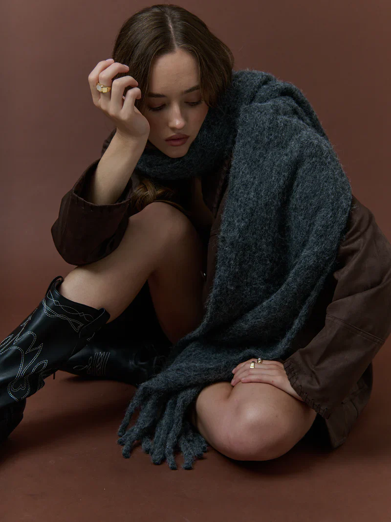 Danica Scarf Charcoal - Image 4
