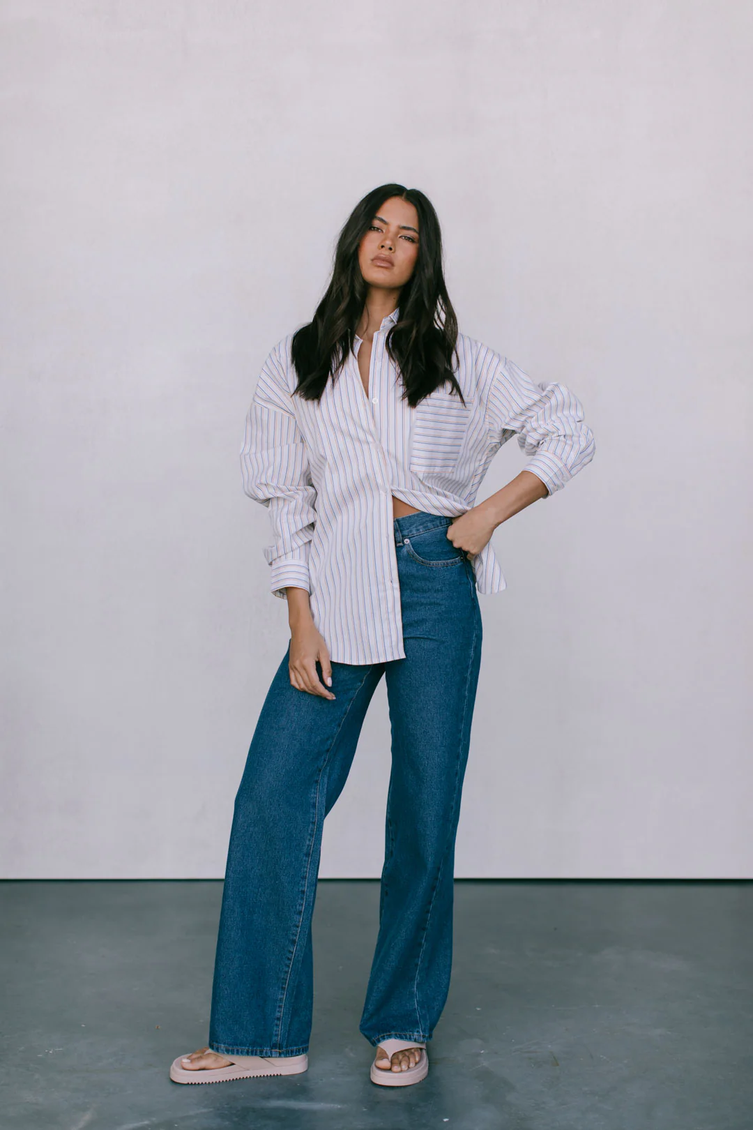 Declan Shirt Blue Stripe - Image 3