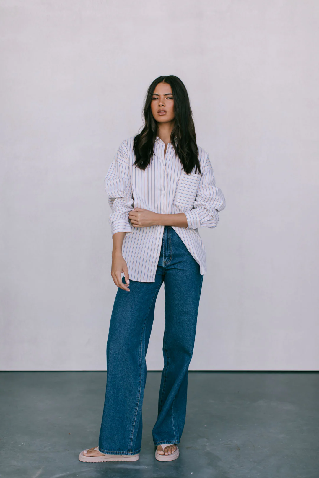 Declan Shirt Blue Stripe - Image 4