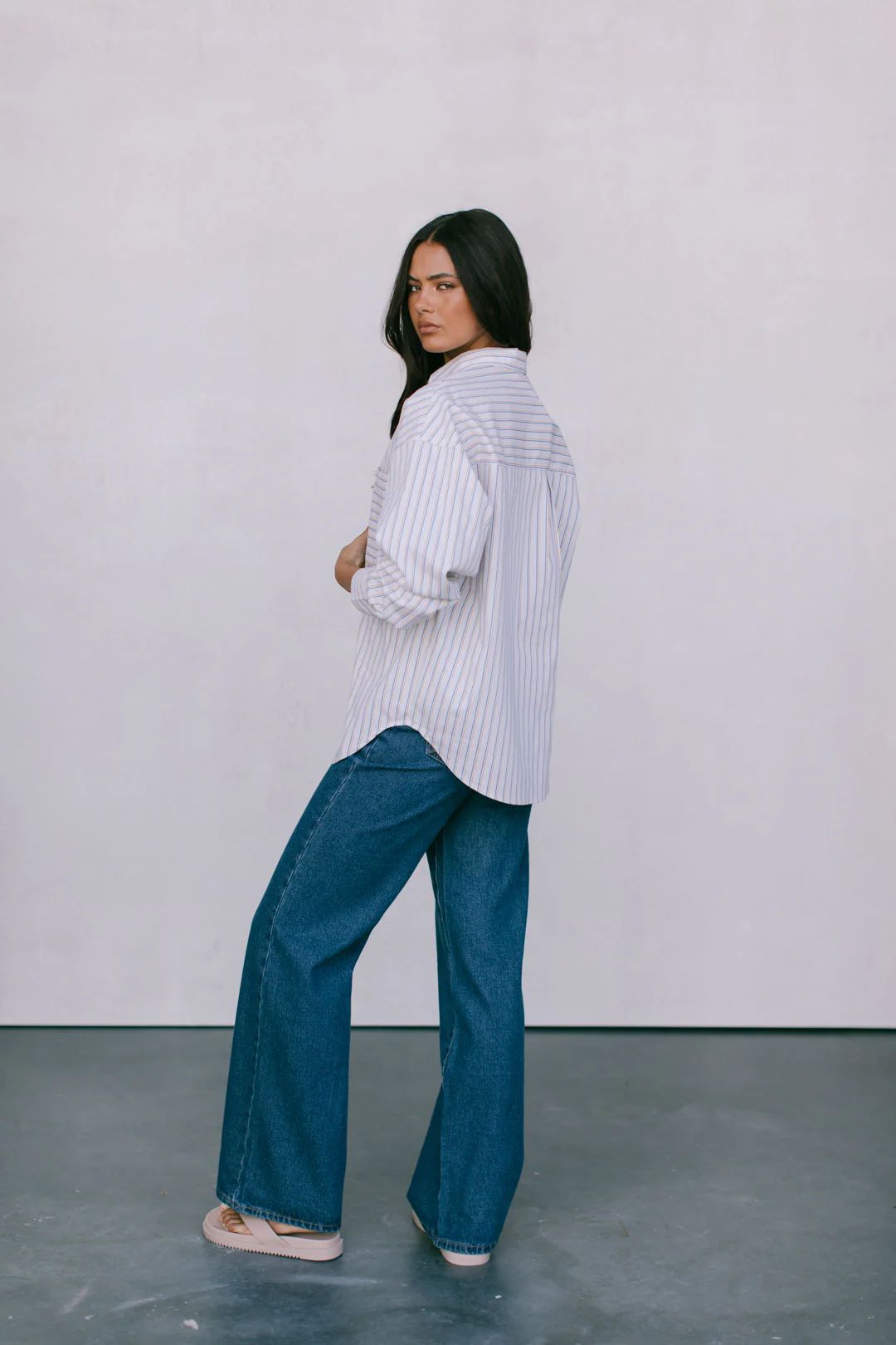 Declan Shirt Blue Stripe - Image 5