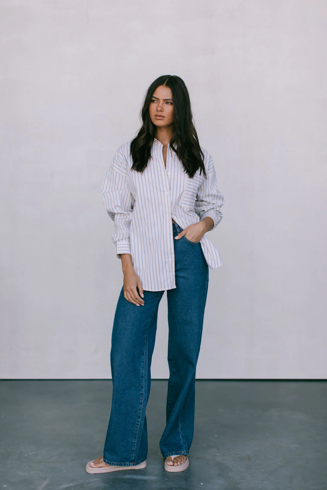 Declan Shirt Blue Stripe - Image 7