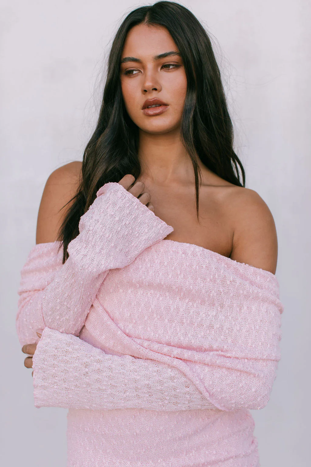 Delta Mini Dress Baby Pink - Image 3
