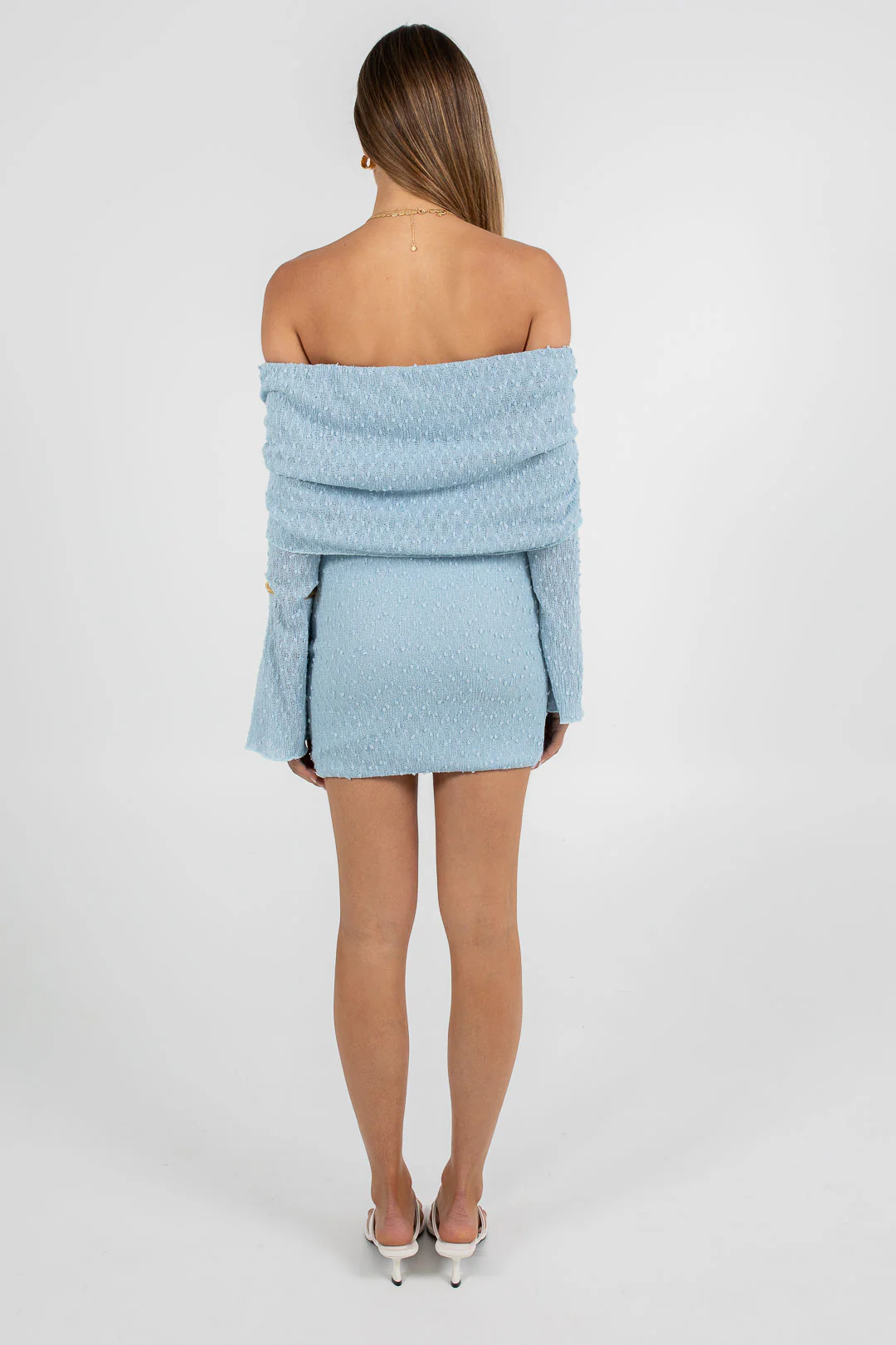 Delta Mini Dress Sky Blue - Image 5