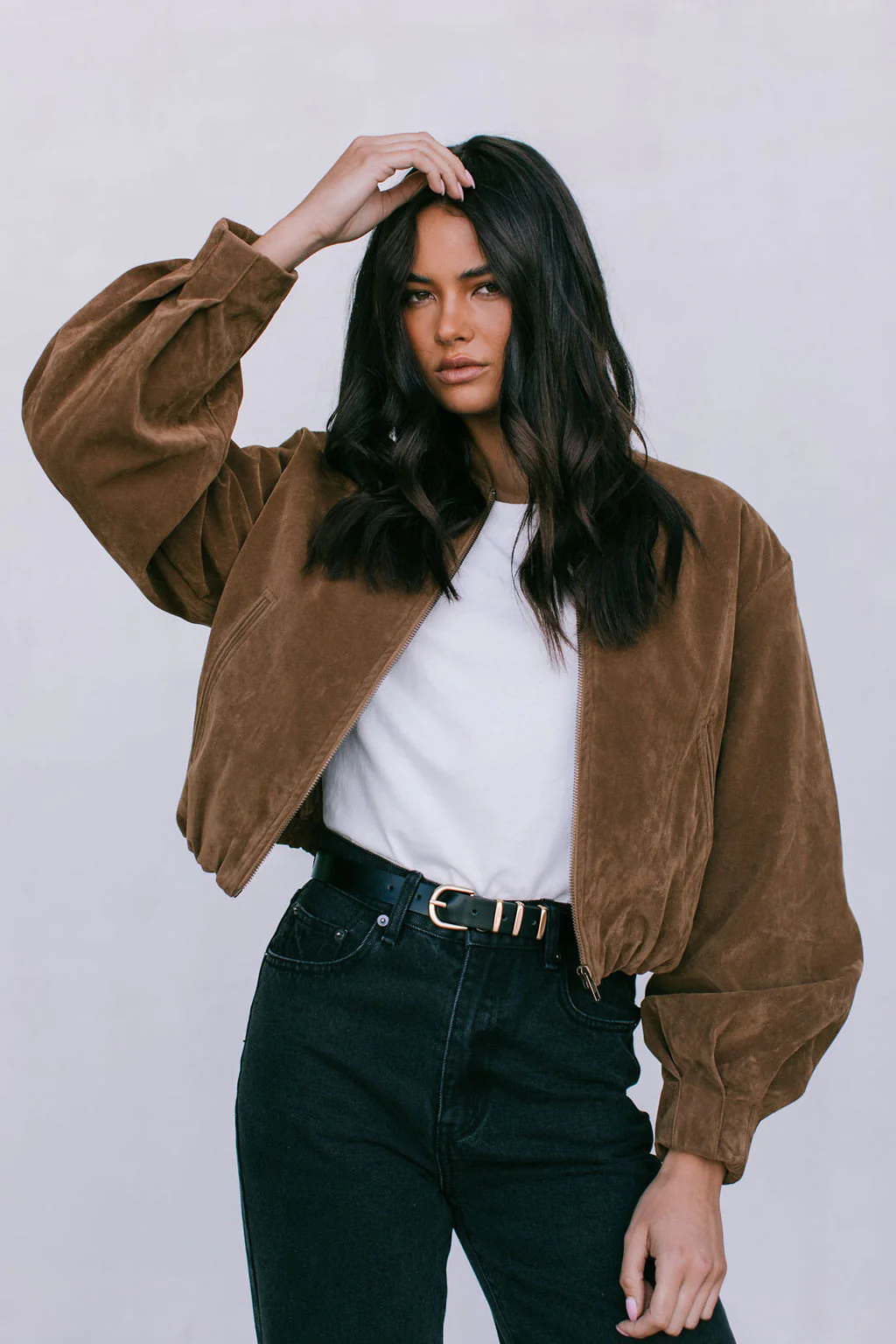 Diego Bomber Jacket Tan - Image 6