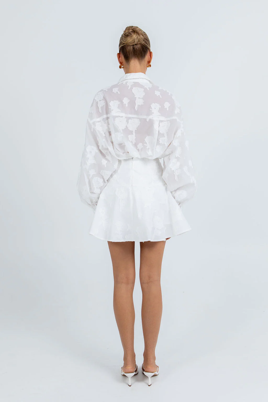 Dove Mini Lace Skirt White - Image 13