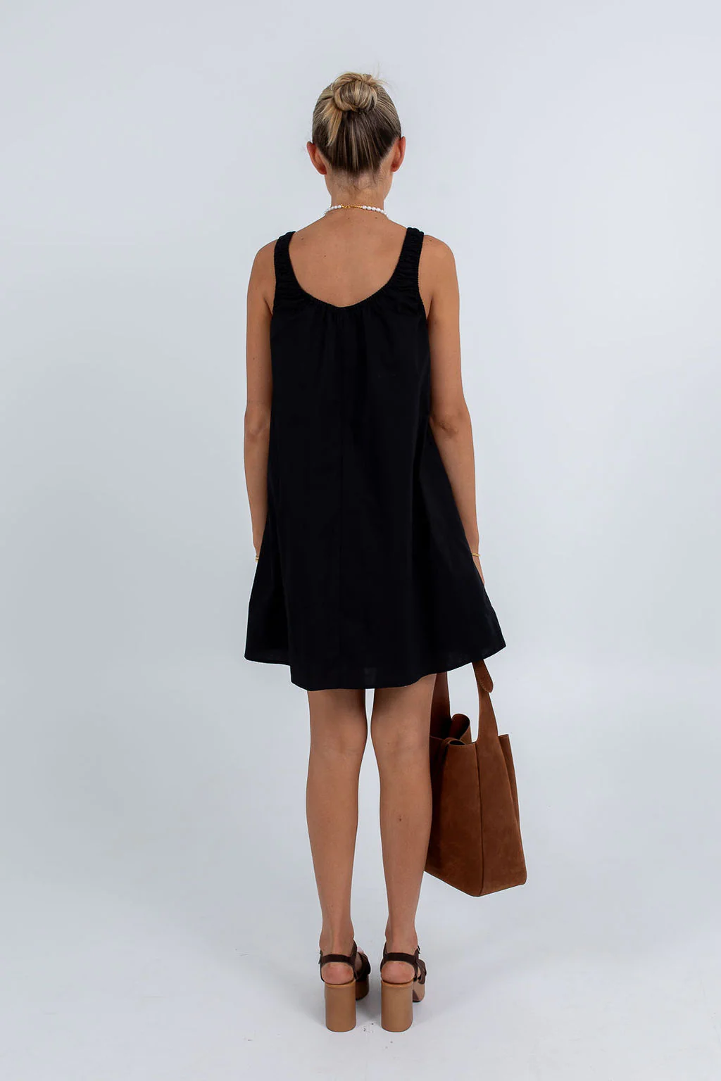 Drew Mini Dress Black - Image 4