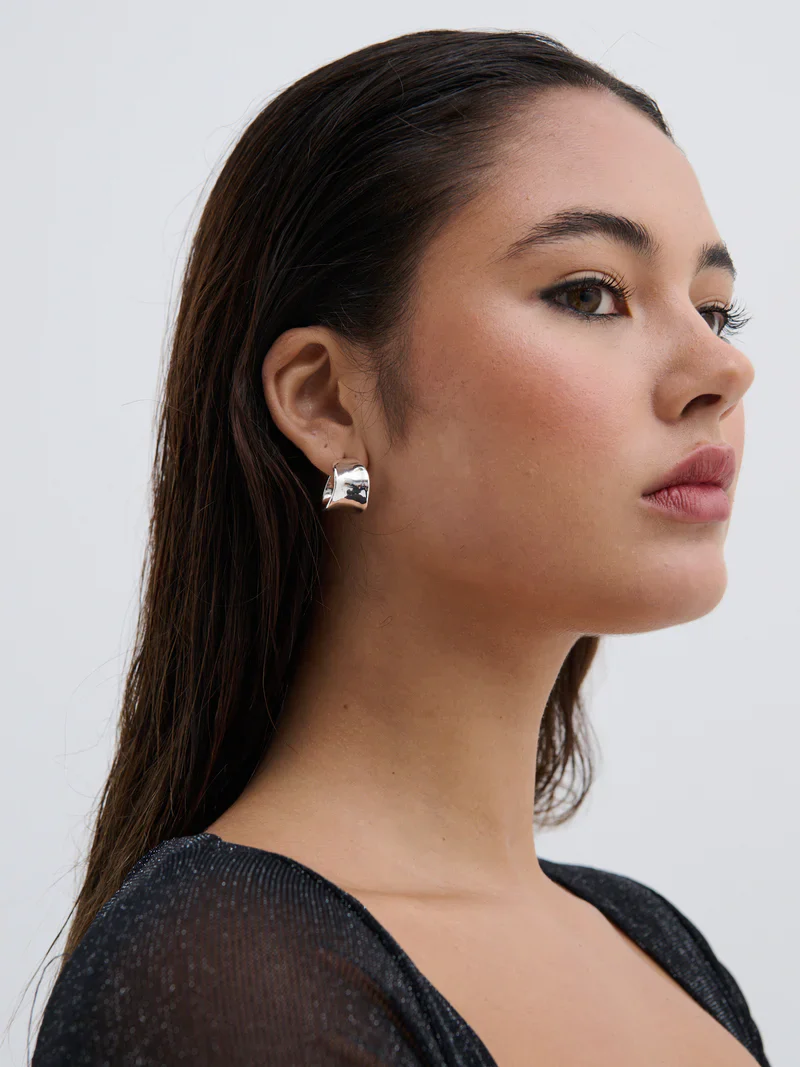 Eddy Earrings Silver - Image 3