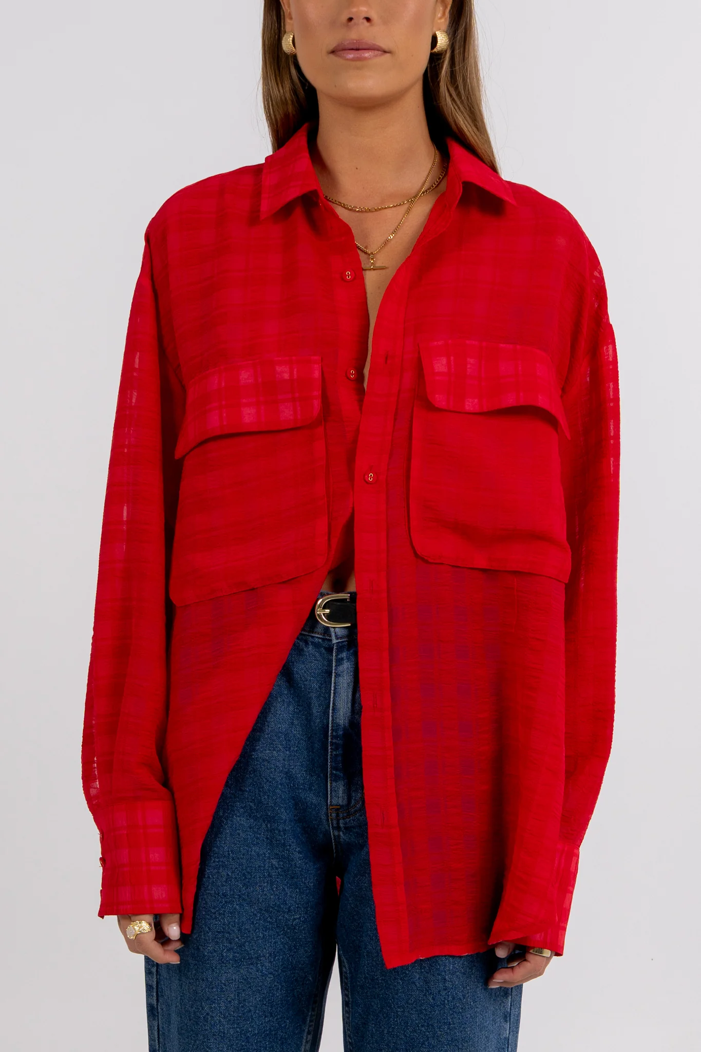 Elka Shirt Red - Image 3