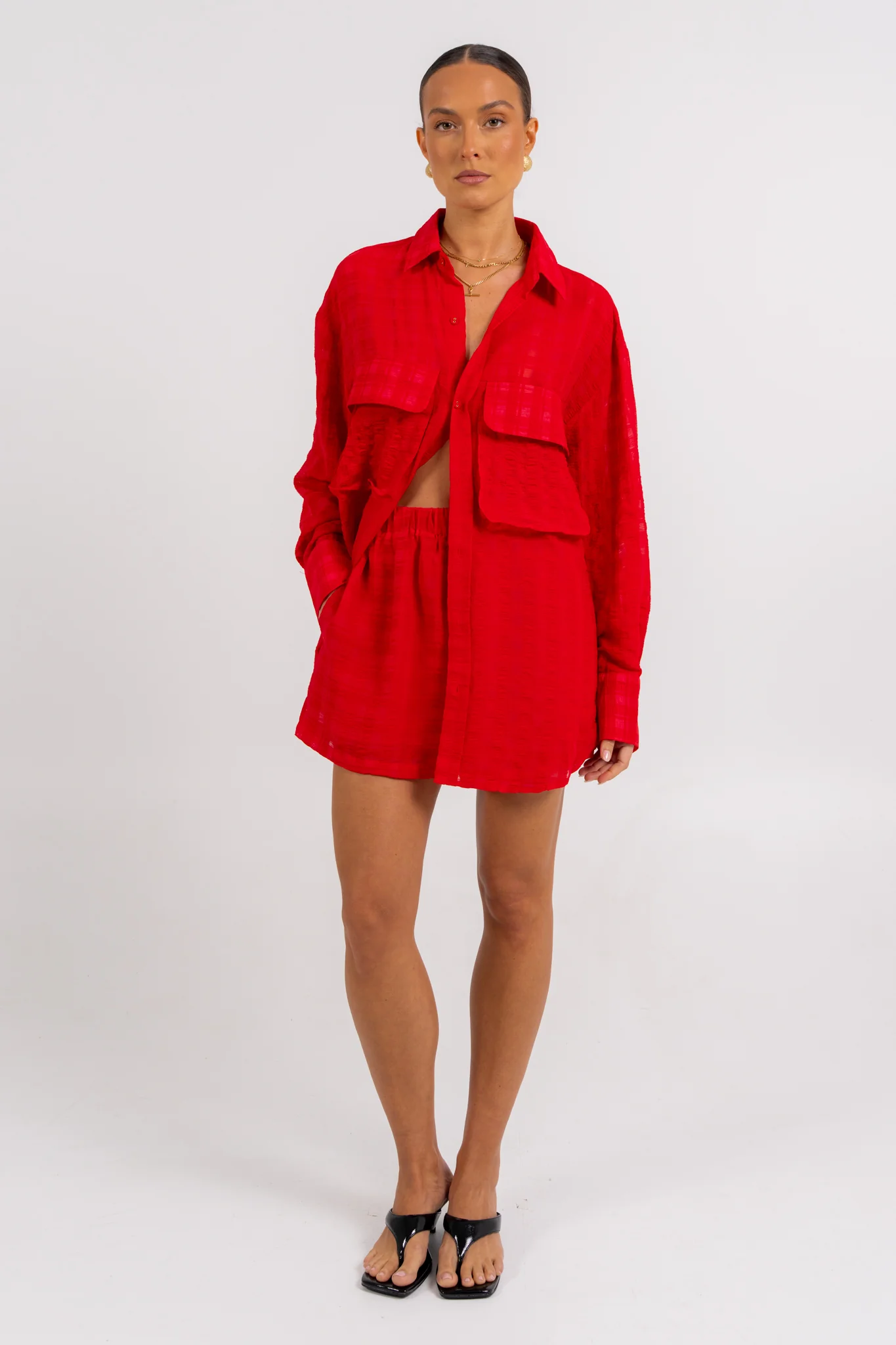 Elka Shirt Red - Image 4