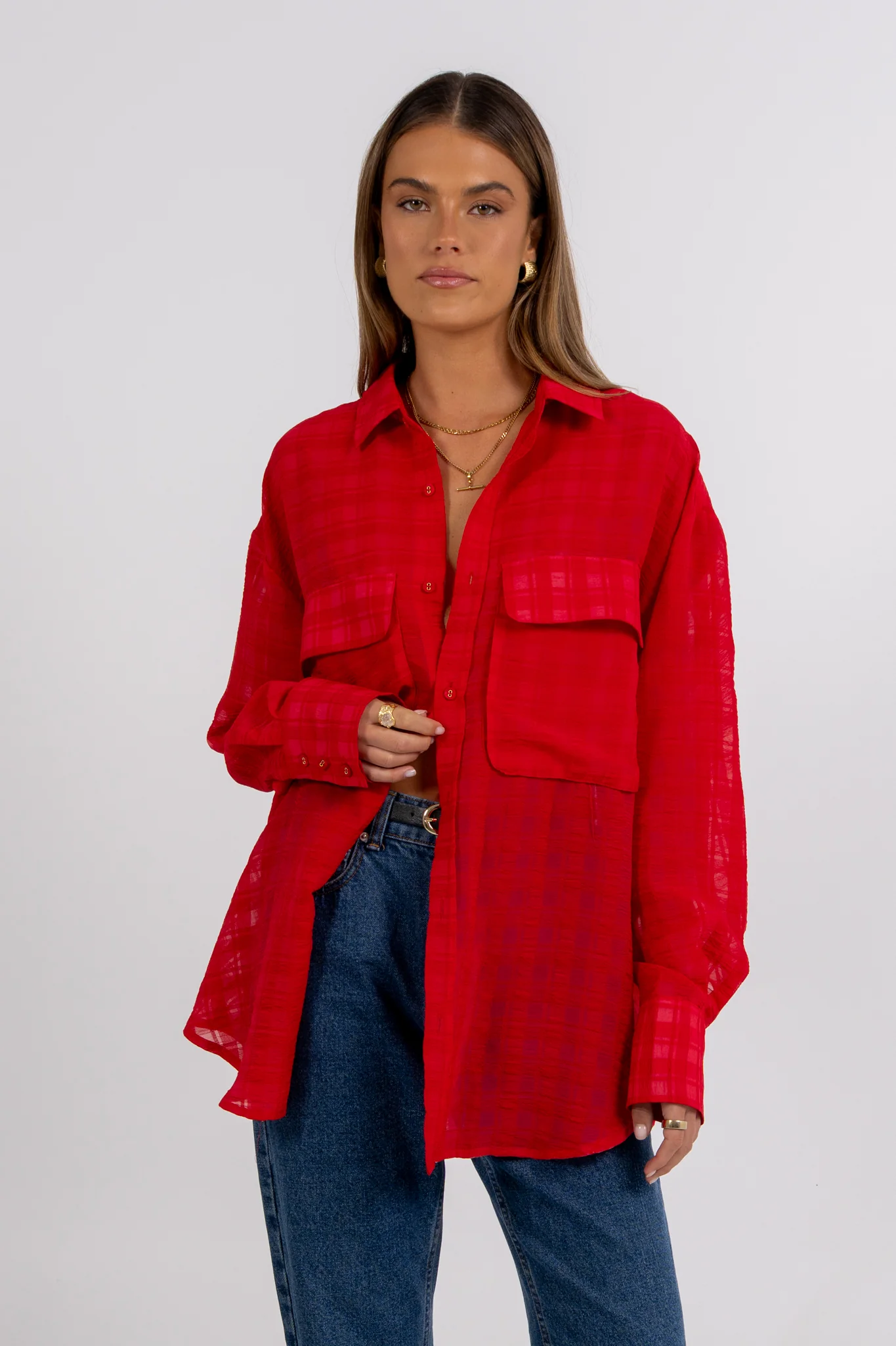 Elka Shirt Red - Image 9
