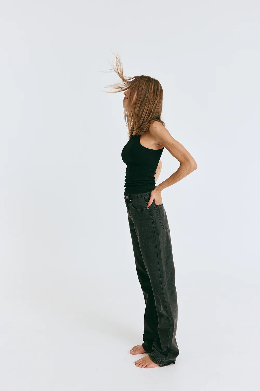 Embley Slim Leg Jean Black - Image 2