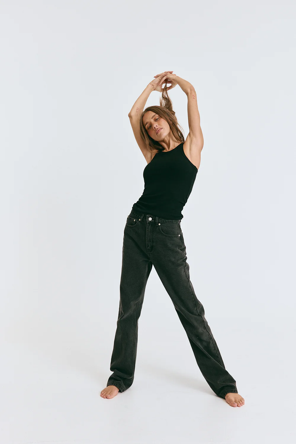 Embley Slim Leg Jean Black - Image 4