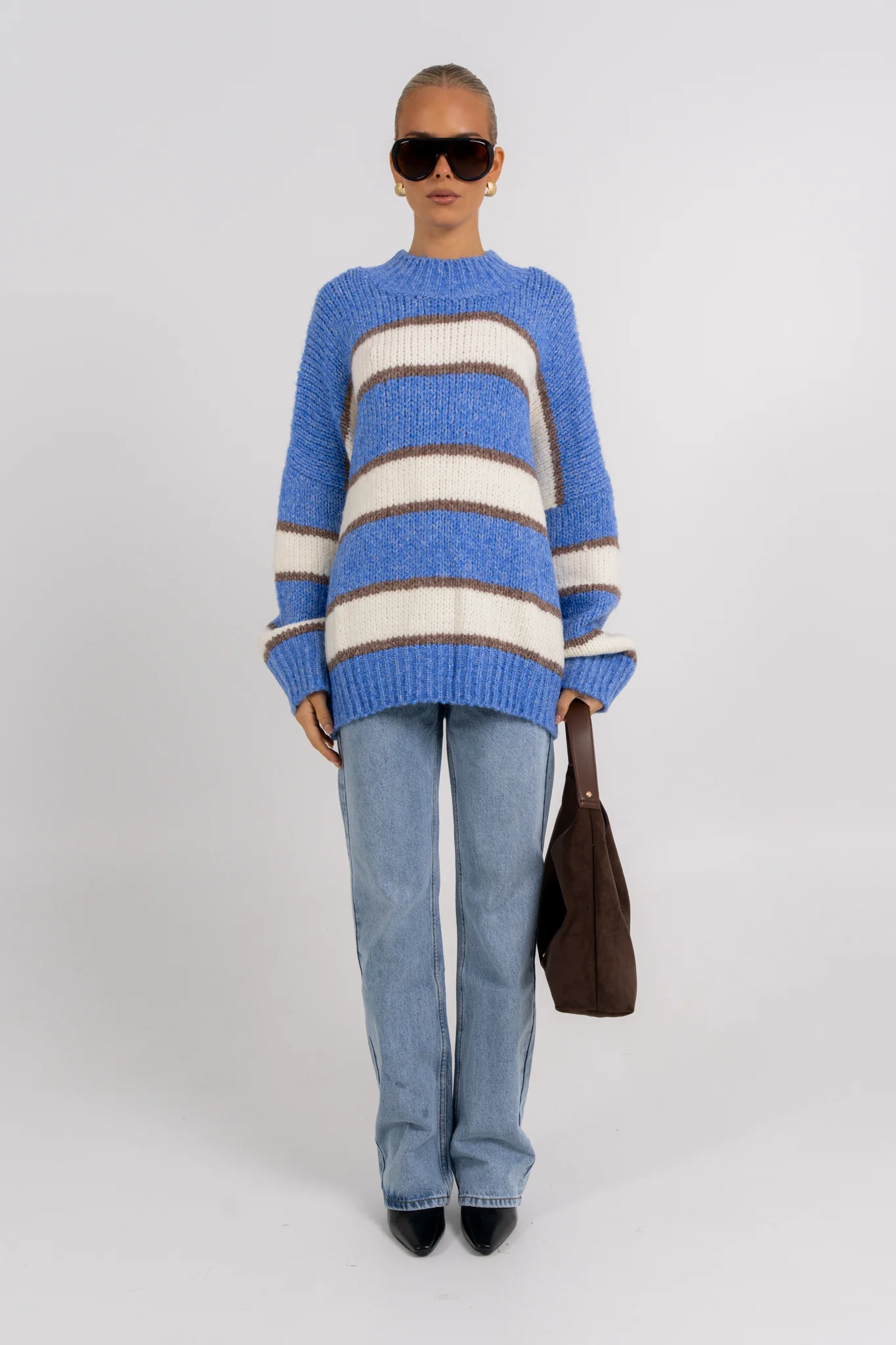 Ena Knit Jumper Blue