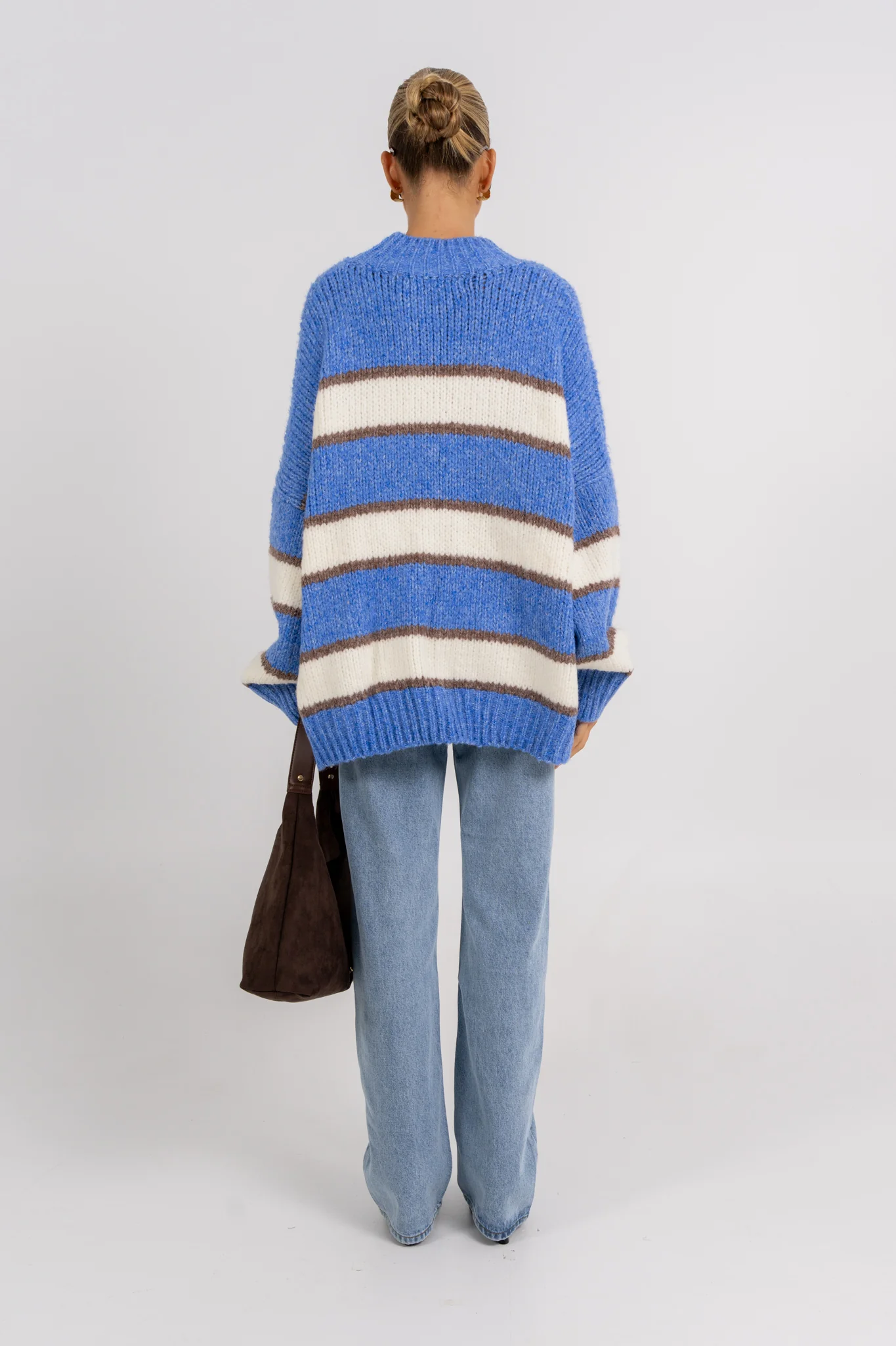 Ena Knit Jumper Blue - Image 4