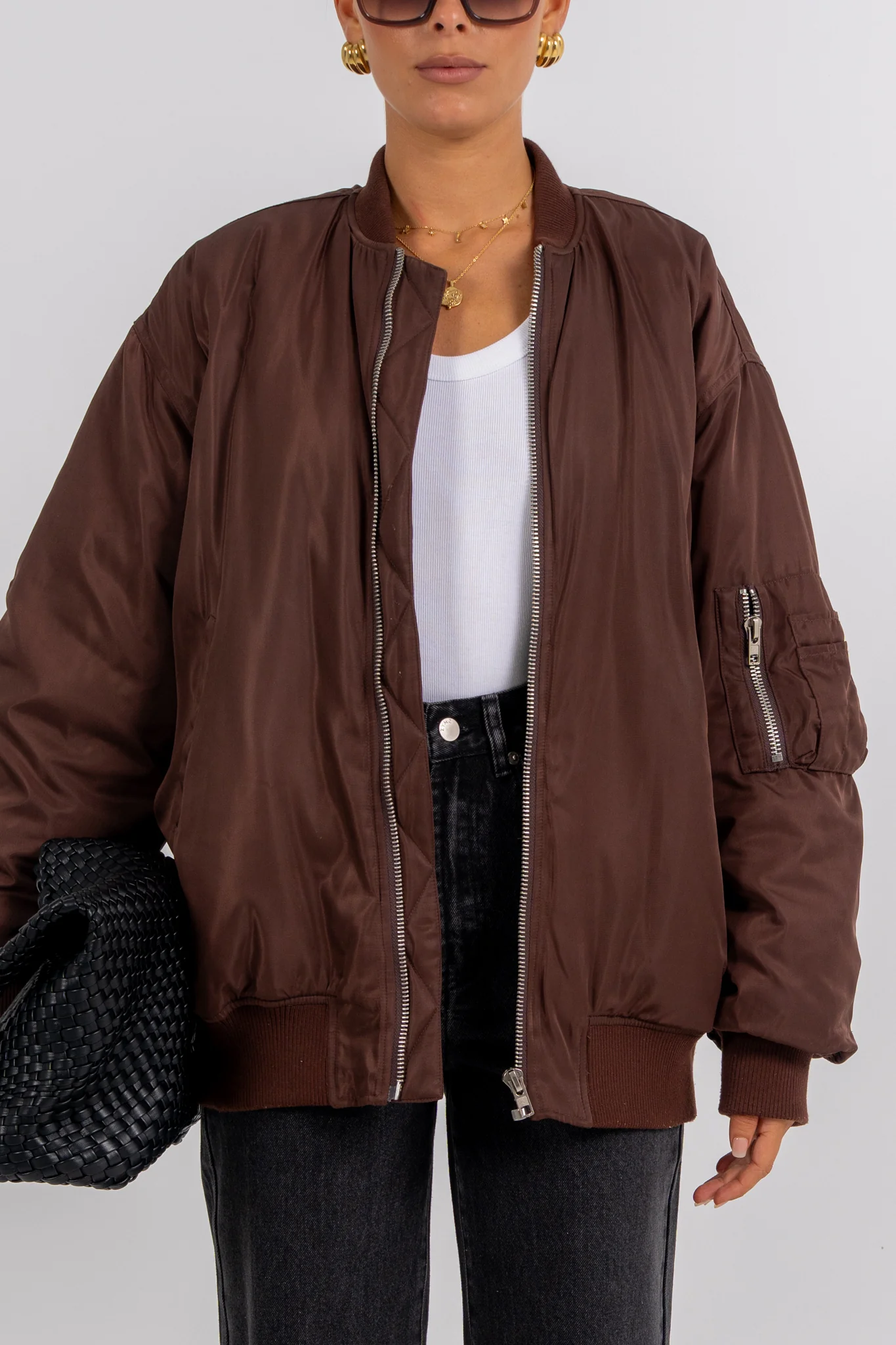 Estar Bomber Jacket Chocolate - Image 3