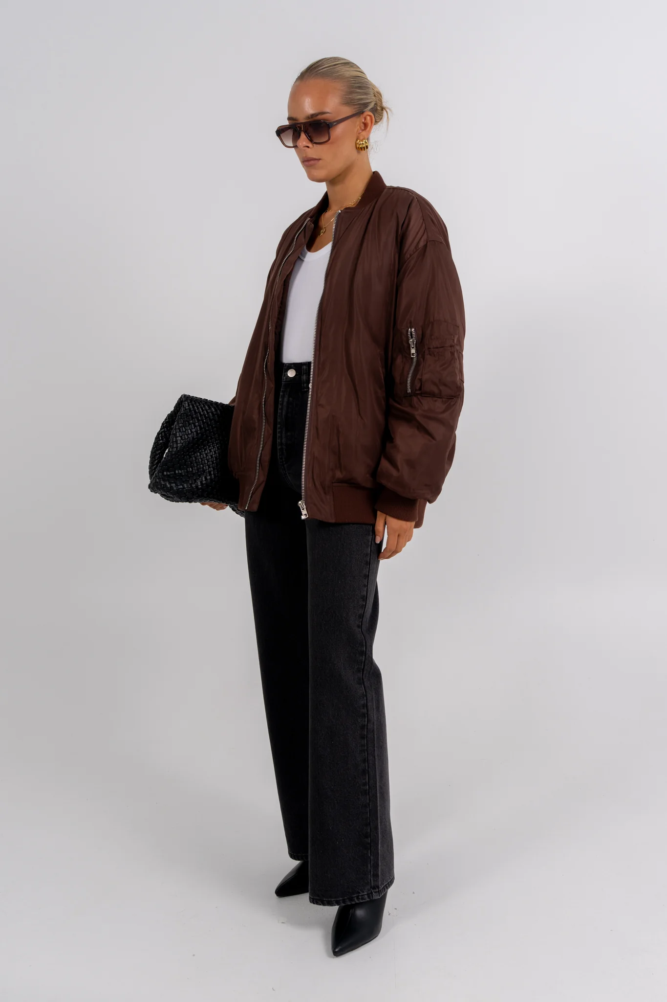Estar Bomber Jacket Chocolate - Image 4