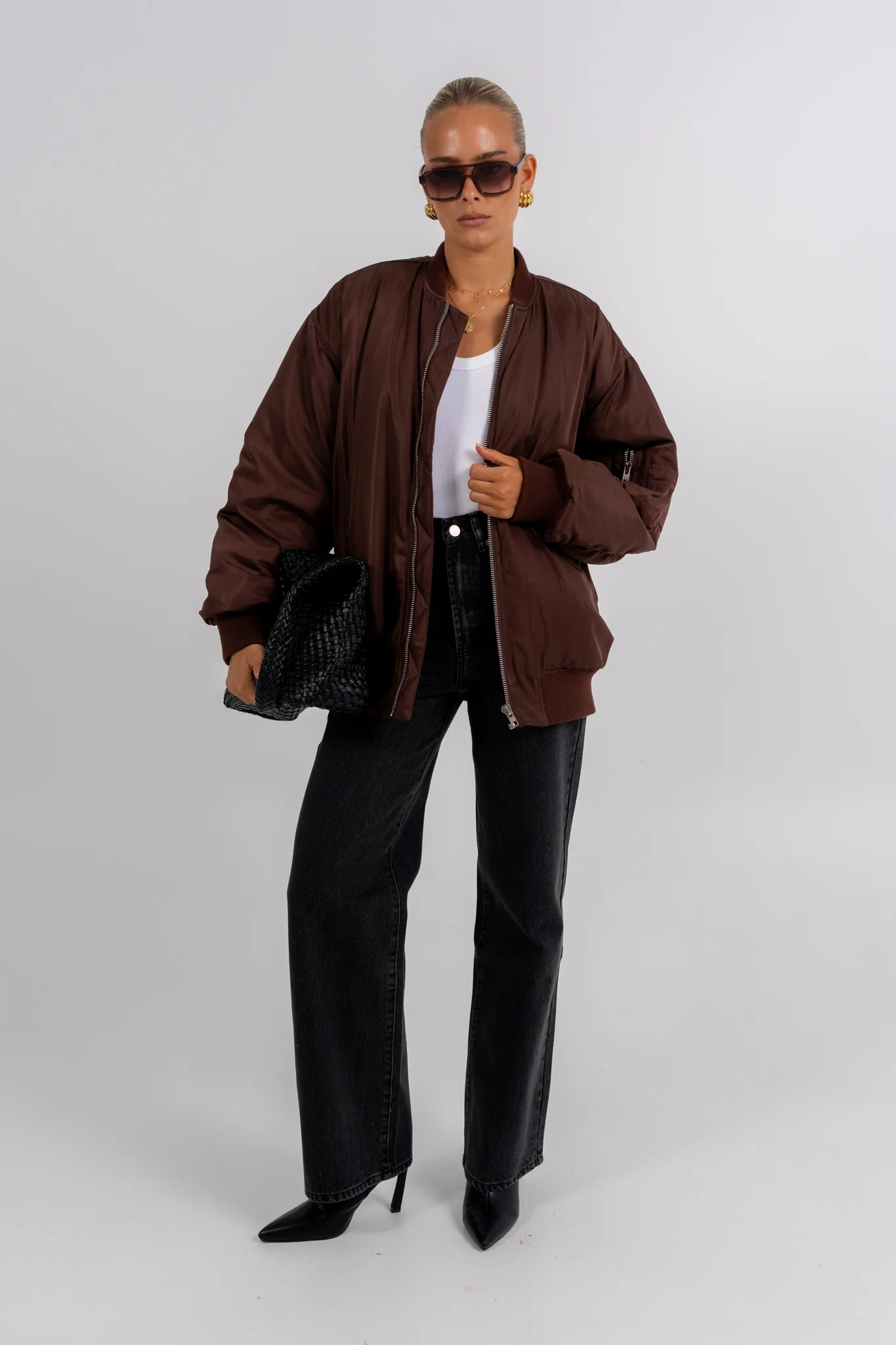 Estar Bomber Jacket Chocolate - Image 5