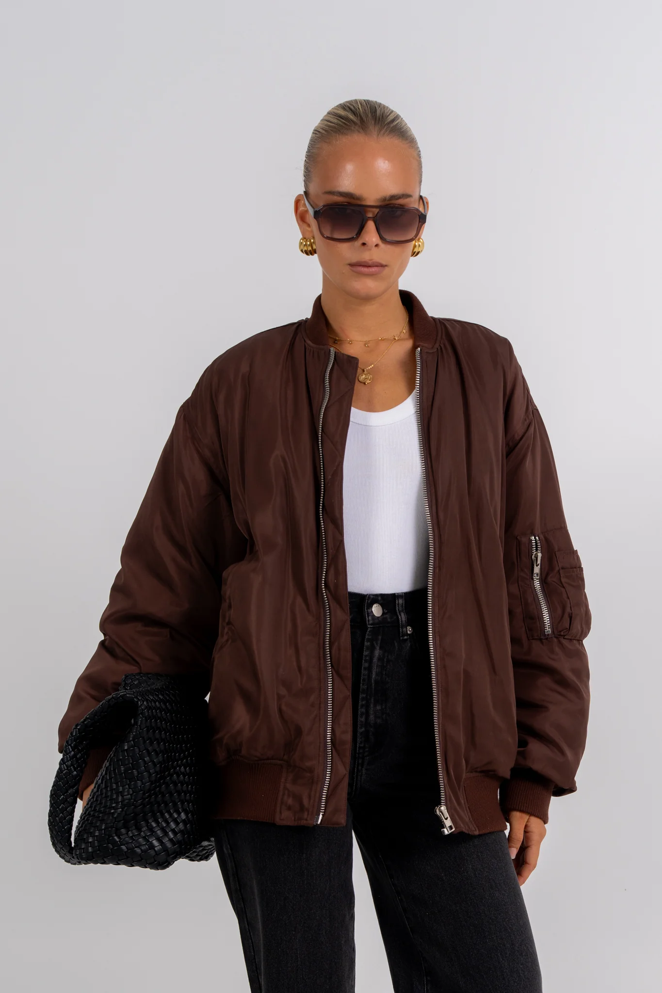 Estar Bomber Jacket Chocolate - Image 6