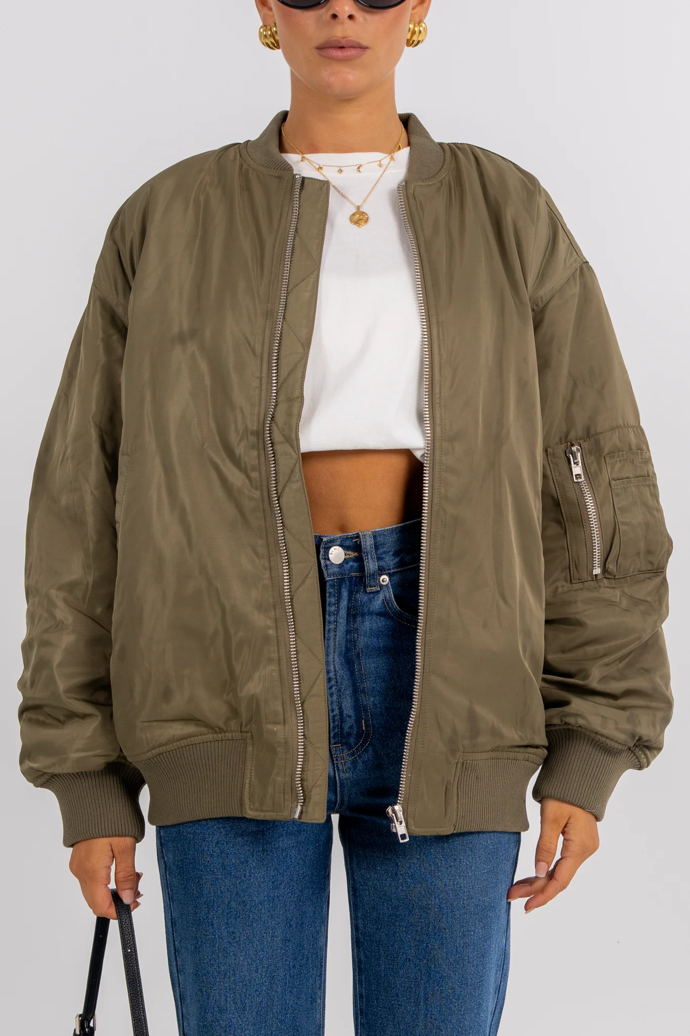 Estar Bomber Jacket Khaki - Image 3