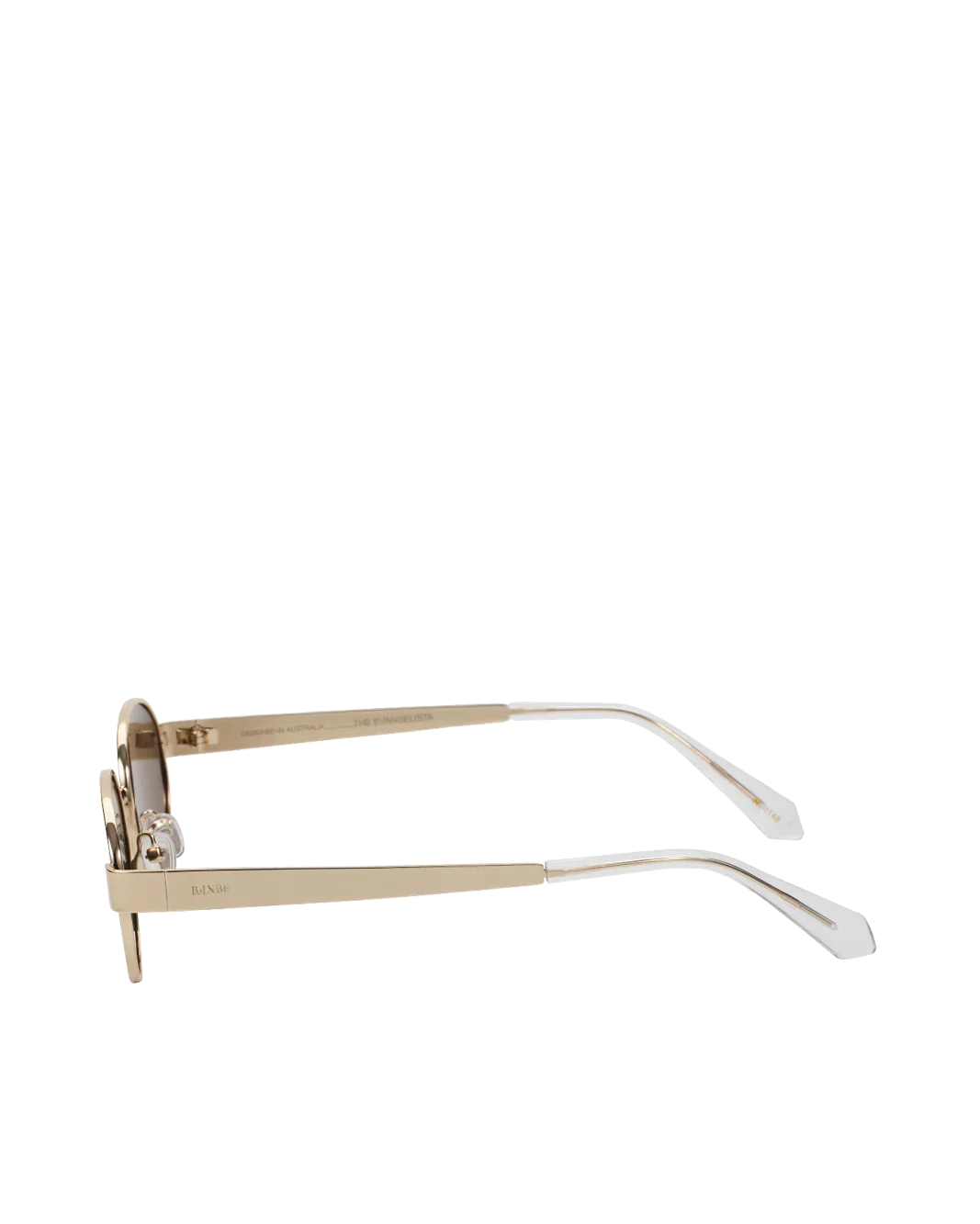 Evangelista Sunglasses Gold Brown - Image 5