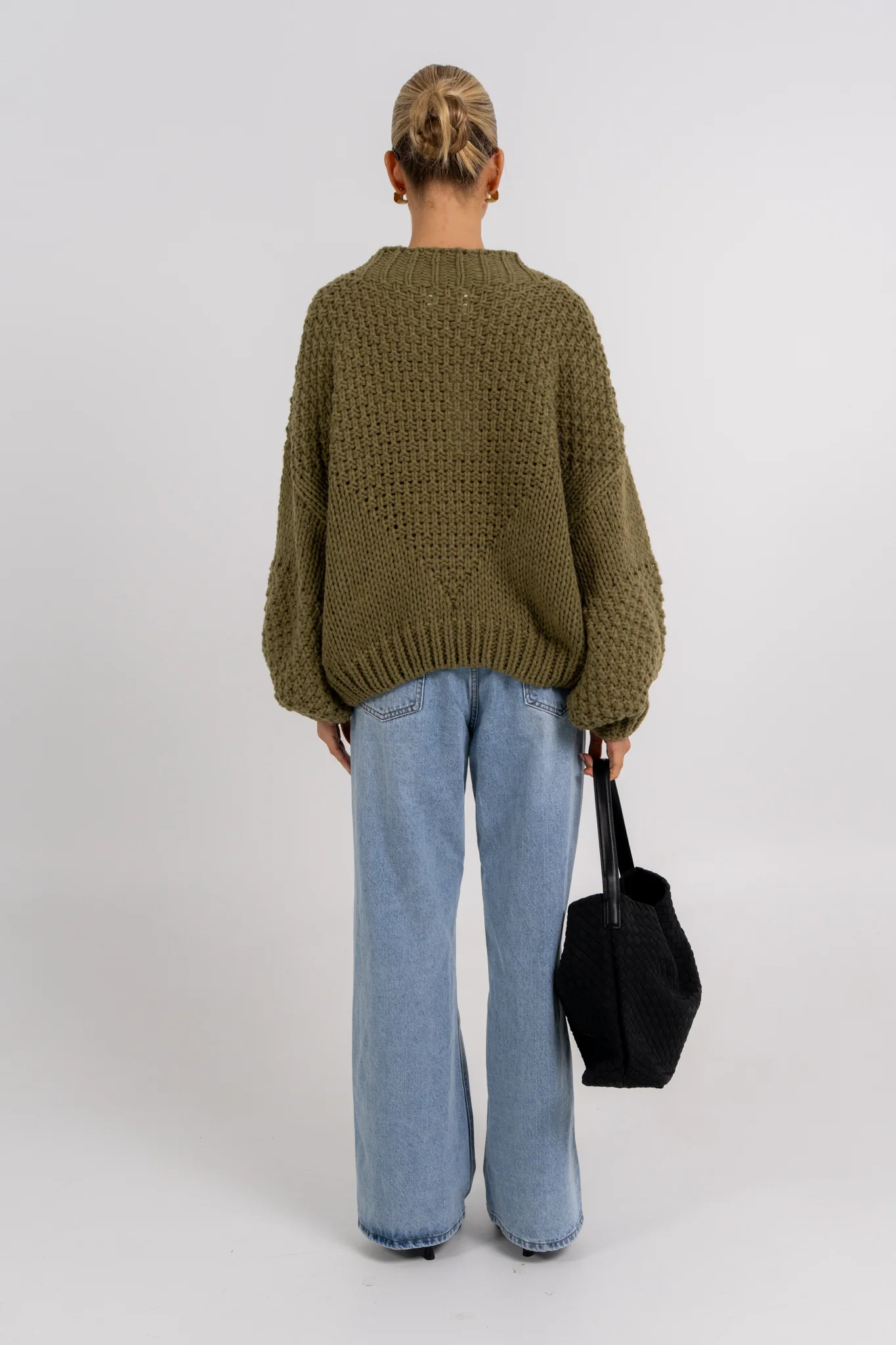 Falla Knit Jumper Khaki - Image 3
