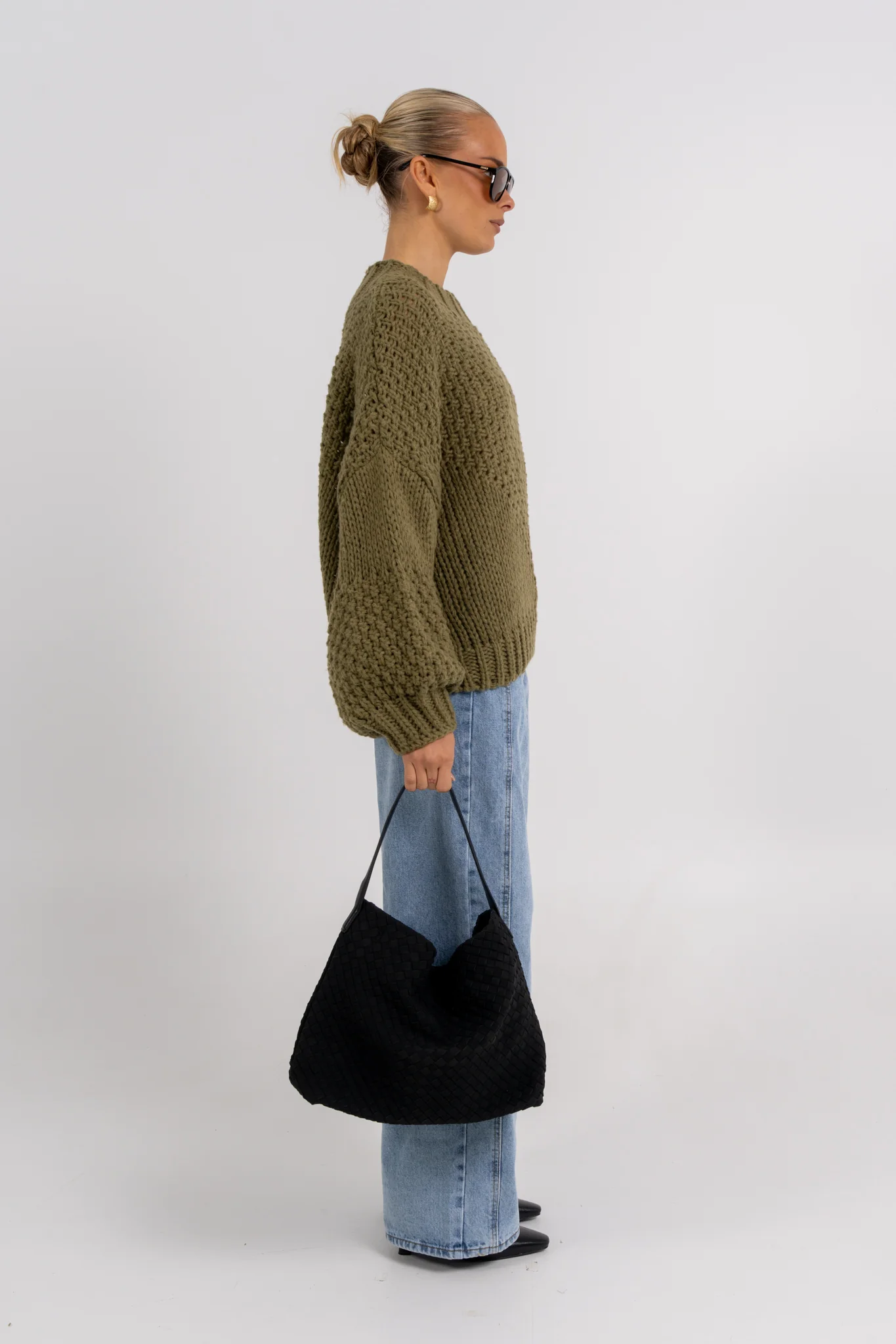 Falla Knit Jumper Khaki - Image 8
