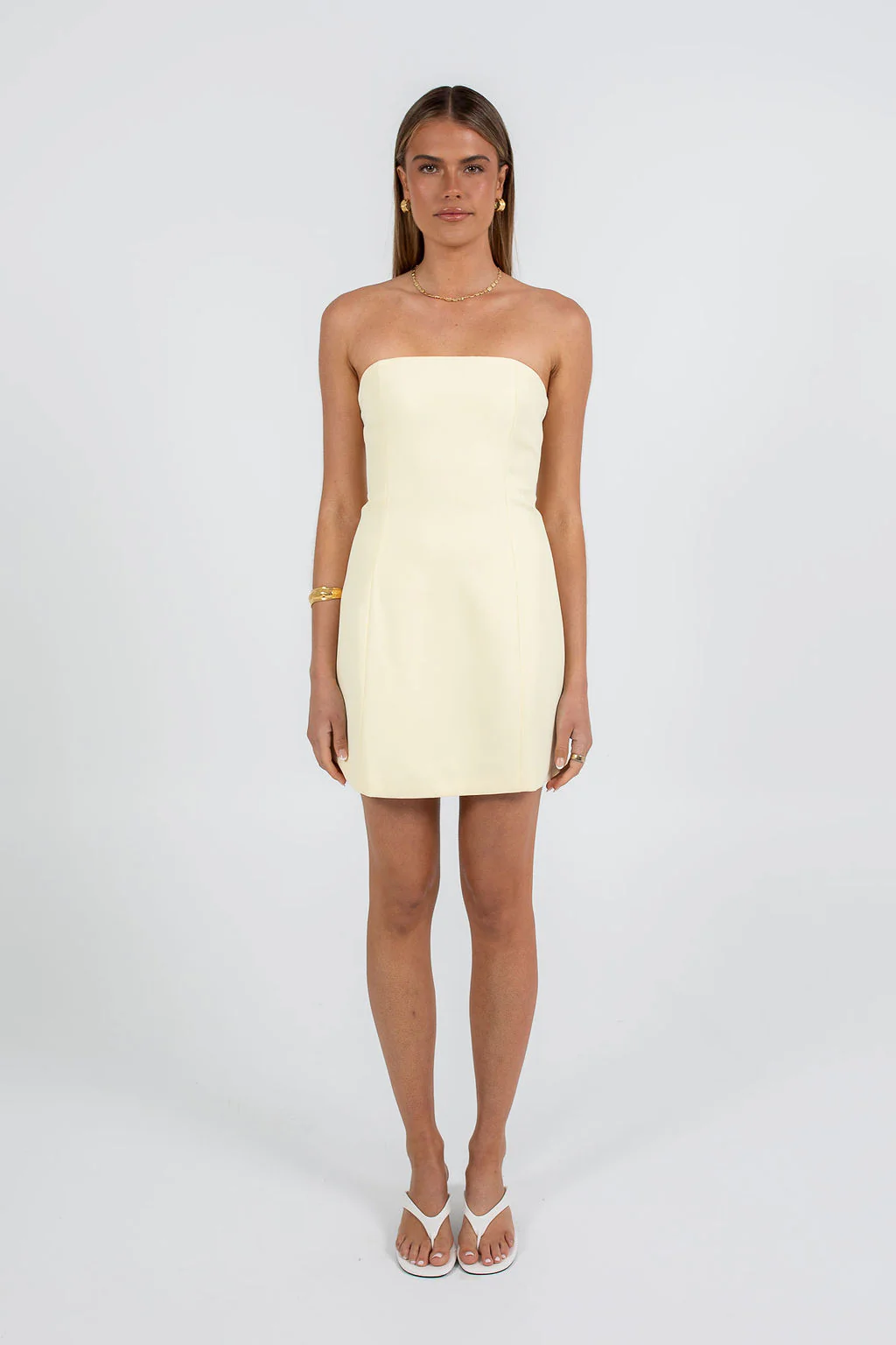 Fiarna Mini Dress Lemon - Image 3