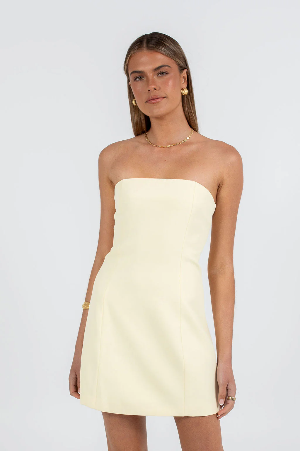 Fiarna Mini Dress Lemon - Image 4